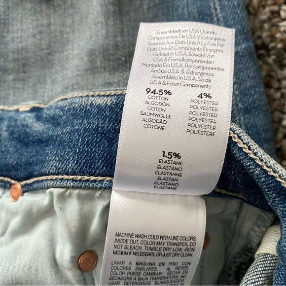 MOTHER The Insider High-rise Crop Step Fray Hem Jeans Size 24 NWT - Picture 8 of 10